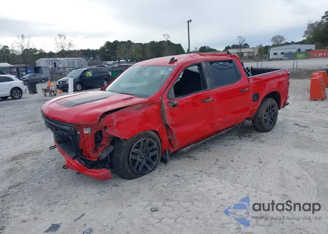 2025 Chevrolet Silverado 1500 4Wd Short Bed Custom из США, поврежденный, VIN 1GCPKBEK6SZ292850
